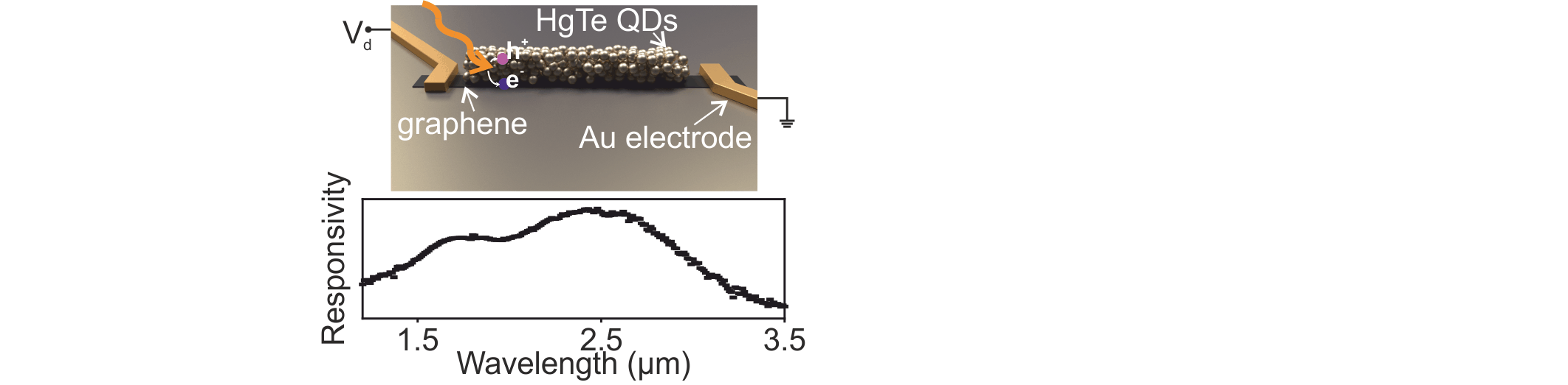 Colloidal HgTe Quantum Dot/Graphene Phototransistor with a Spectral Sensitivity Beyond 3 µm